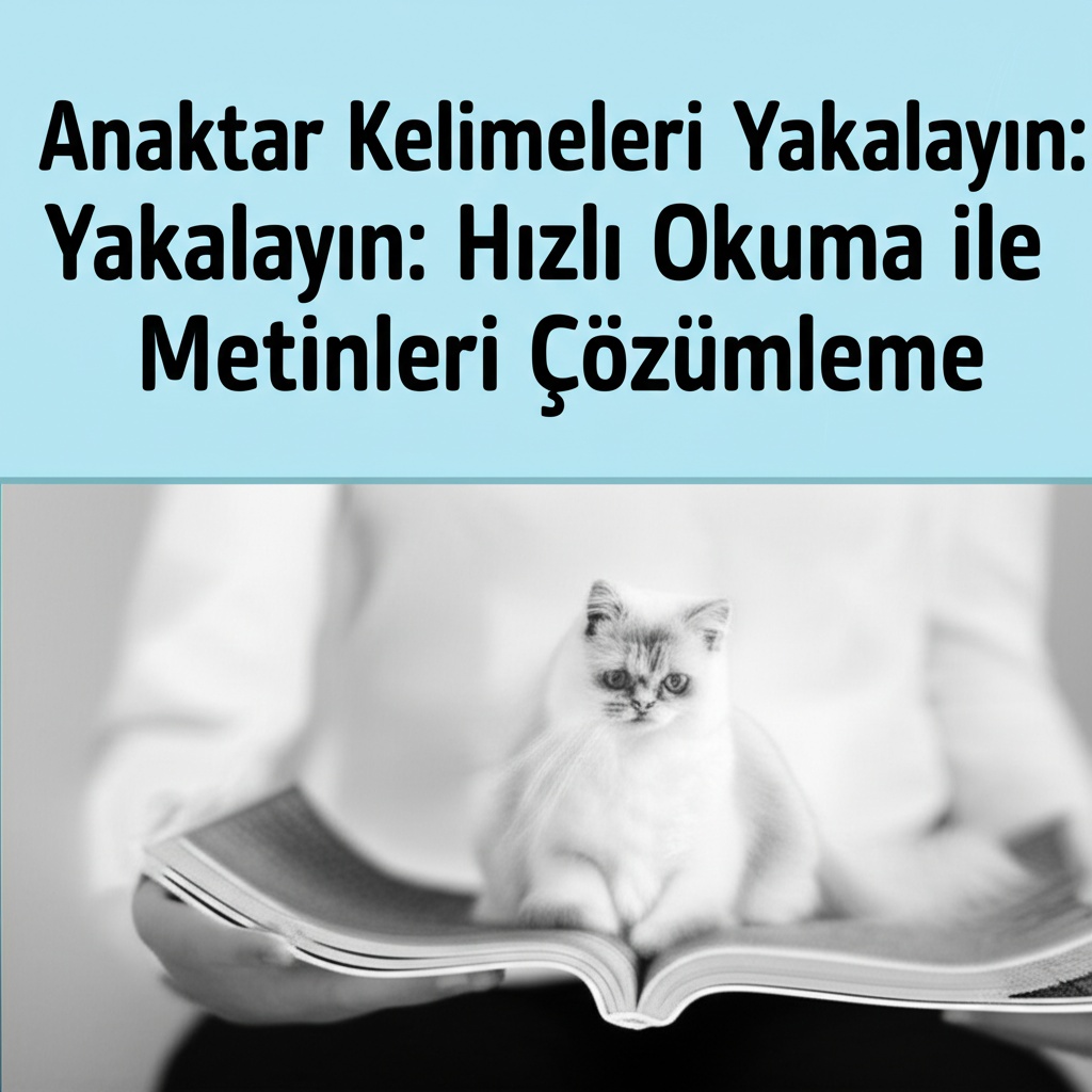 Anahtar Kelimeleri Yakalayın: Hızlı Okuma ile Metinleri Çözümleme