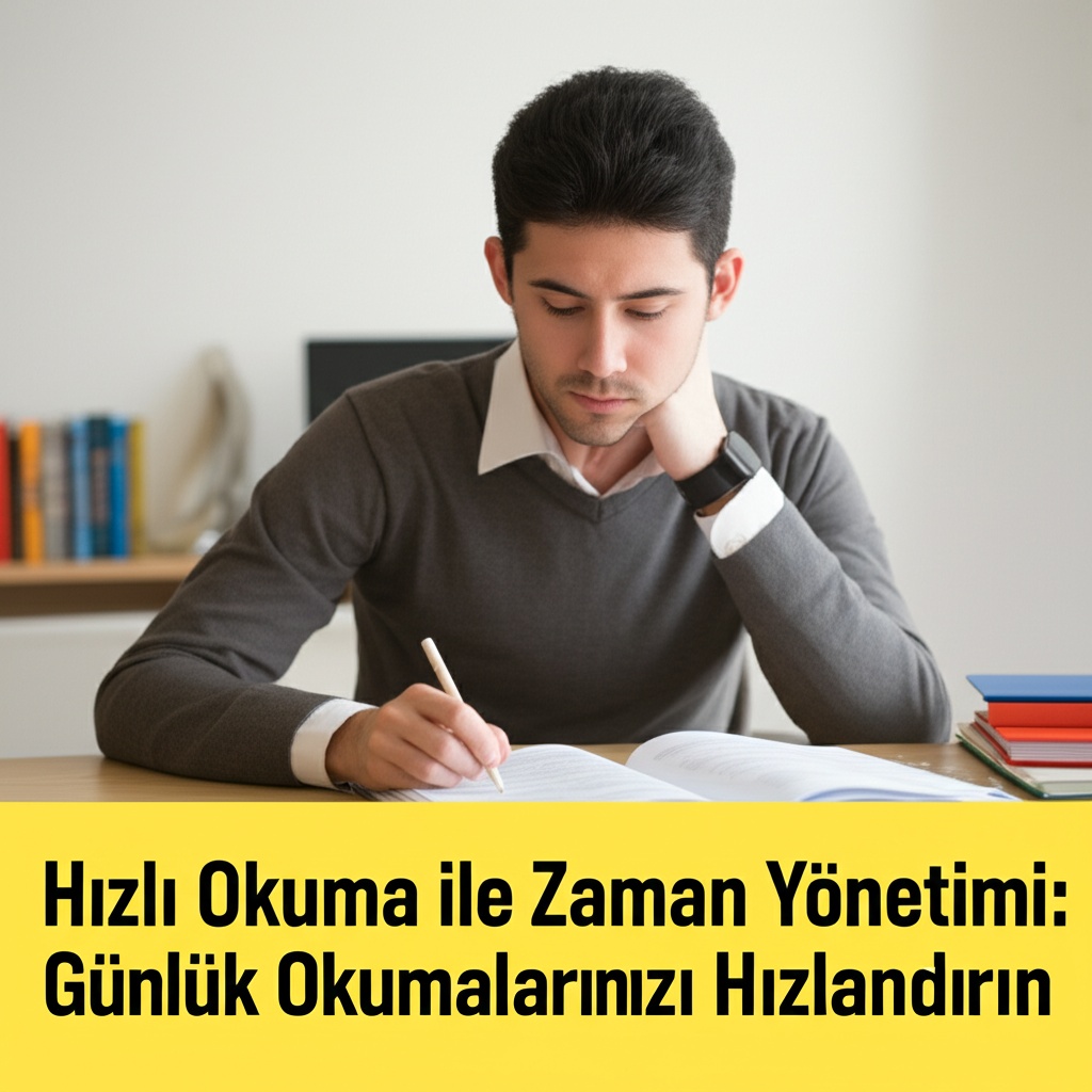 Hızlı Okuma ile Zaman Yönetimi: Günlük Okumalarınızı Hızlandırın