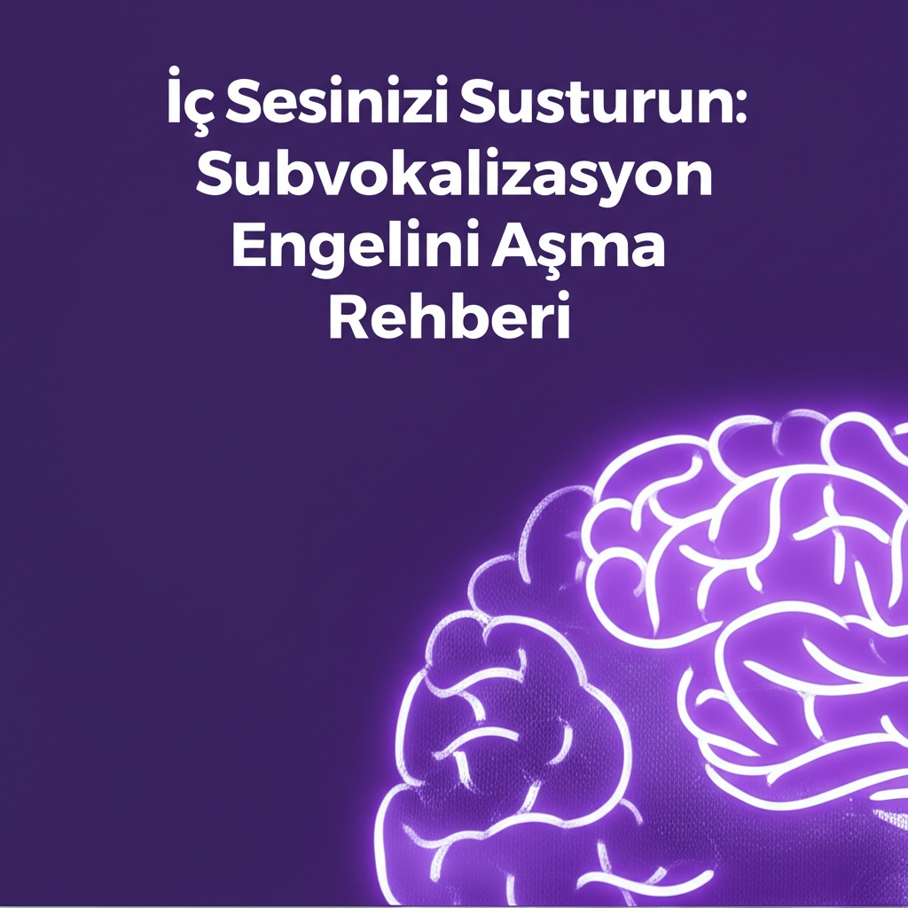 İç Sesinizi Susturun: Subvokalizasyon Engelini Aşma Rehberi
